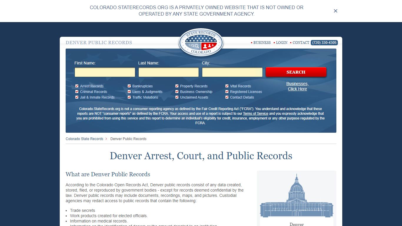 Denver Arrest and Public Records | Colorado.StateRecords.org